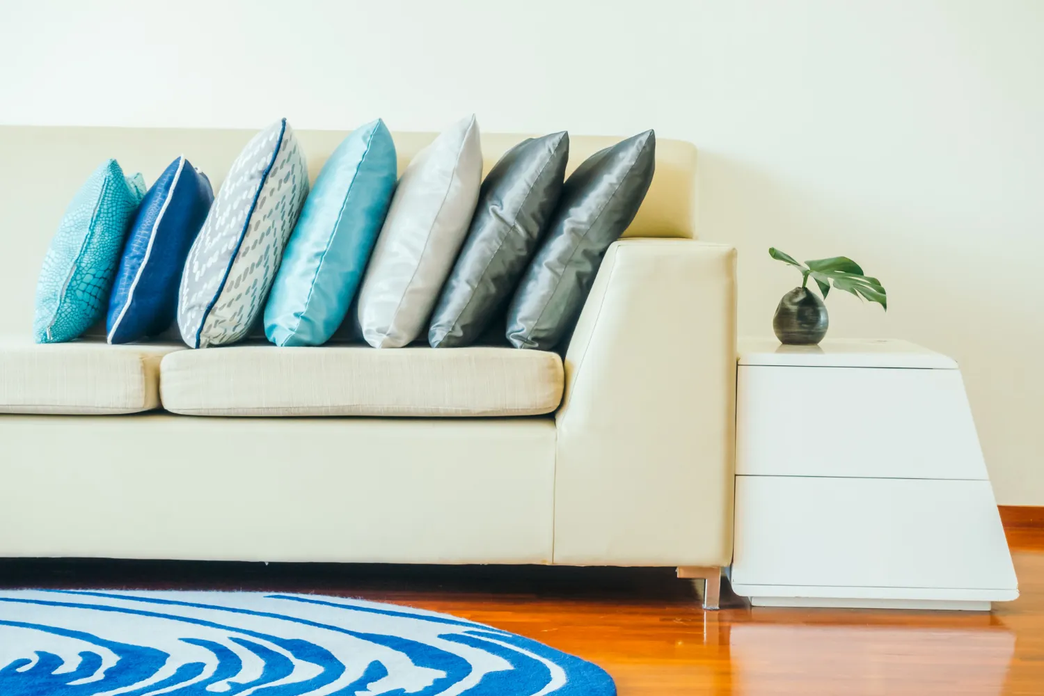 Pollows And Sofa